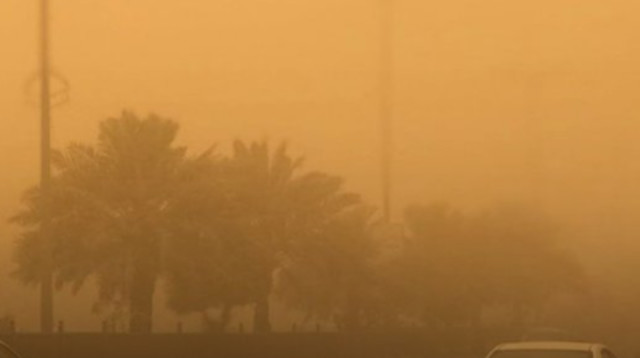 סופת חול במצרים (צילום: צילום מסך רשת X)