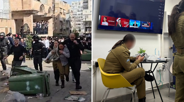 החיילות שהותקפו בבני ברק (צילום: צילום מסך,הודיה רן, וואלה)