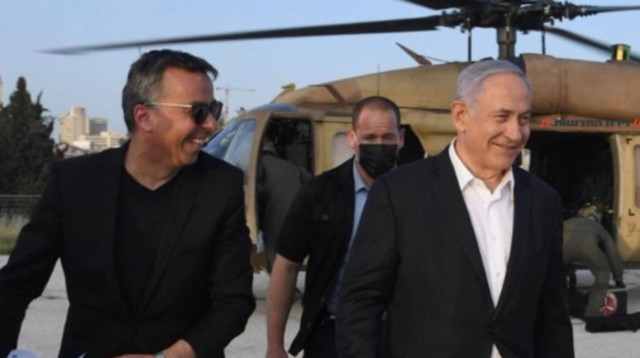 אשר חיון ז"ל ובנימין נתניהו (צילום: צילום מסך רשת X)