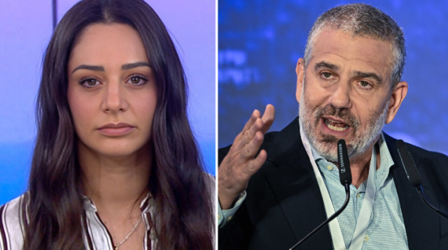 ינון מגל ומעיין אדם (צילום: משמאל לימין: Arie Leib Abrams/Flash90,  קשת 12)