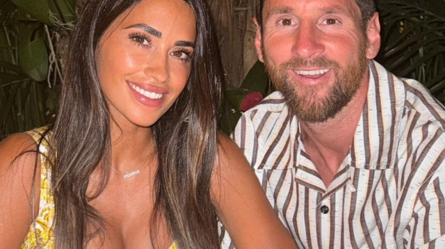 "הזוג של המאה". ליאו מסי ואנטונלה רקוזו (צילום: מסך, אינסטגרם)