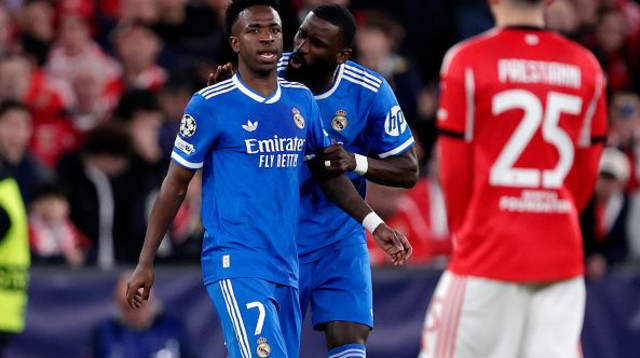 ויניסיוס ג'וניור ואנטוניו רודיגר (צילום: Soccrates Images)