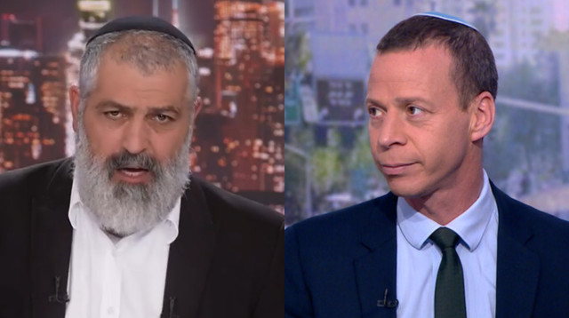 עמית סגל, צביקה יחזקאלי (צילום: צילומי מסך ערוץ 12 ו-I24NEWS)