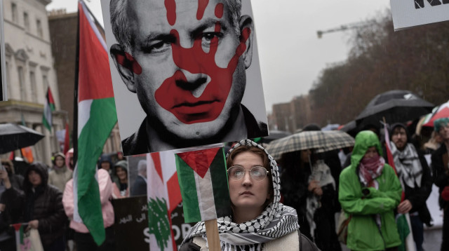 הפגנה פרו פלסטינית, דבלין, אירלנד (צילום: GettyImages, Natalia Campos)