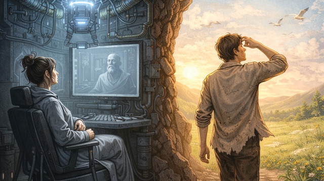 מכונות, בינה מלאכותית (צילום: AI)