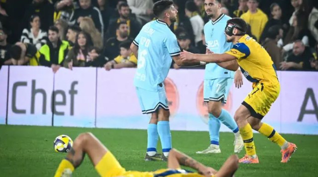 תחושת חוסר נוחות לאוהדים. מכבי תל אביב (צילום: ברני ארדוב)