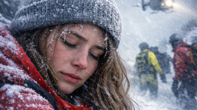 מתה בקור (צילום: AI)