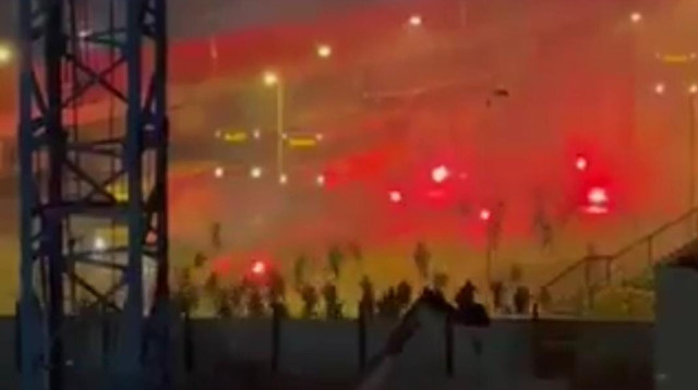 עימותים אלימים בליסבון (צילום: מסך מתוך רשת "X")