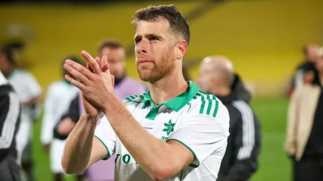 "יצא מתוק". גיא מלמד בסיום (צילום: קובי אליהו)