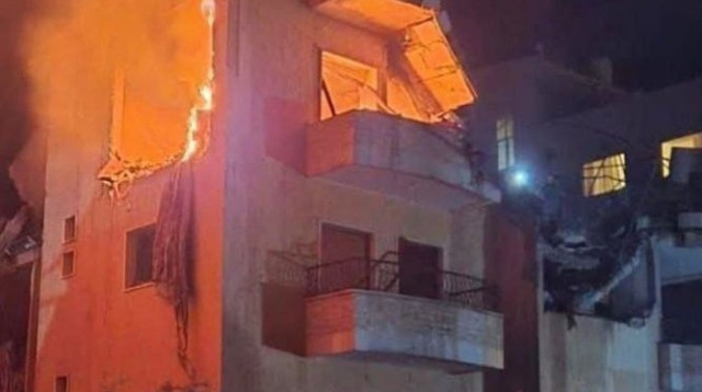 התקיפה בלבנון  (צילום: רשתות ערביות)