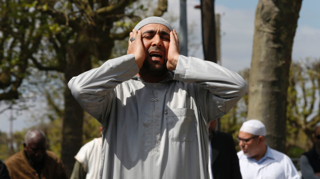 מוסלמים בצרפת (צילום:  GEOFFROY VAN DER HASSELT/AFP via Getty Images)