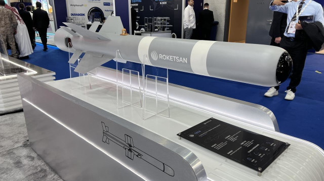 הטיל הטורקי החדש (צילום: רשתות ערביות)