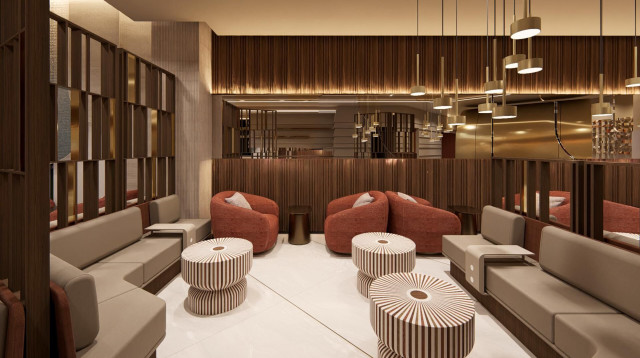 טרקלין JETEX החדש ללקוחות אמריקן אקספרס (צילום: יח״צ חו״ל)