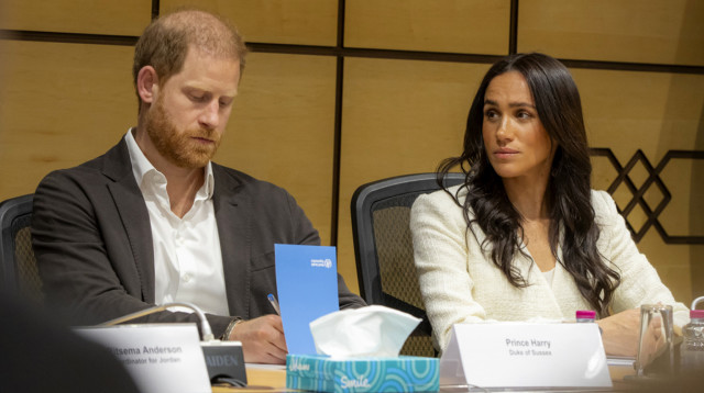 הנסיך הארי ומייגן מרקל (צילום:  World Helath Organisation via Getty Images)