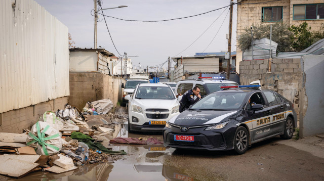 זירת רצח בלוד (צילום: יוסי אלוני פלאש 90)