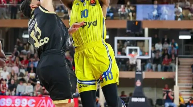 מחצית ראשונה טובה של הצהובים. בריסט (צילום: אתר רשמי, AS Monaco Basket)