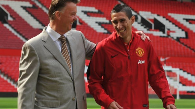 אנחל די מריה ולואי ואן חאל (צילום: STEVE PARKIN)