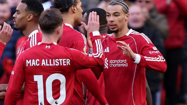 הוגו אקיטיקה שחקן ליברפול חוגג שער (צילום: רויטרס)