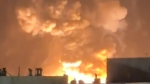 תקיפה באיראן (צילום: רשתות ערביות)