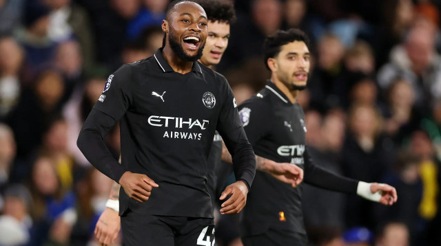 אנטואן סמניו שחקן מנצ'סטר סיטי חוגג שער (צילום: GettyImages, Justin Setterfield)