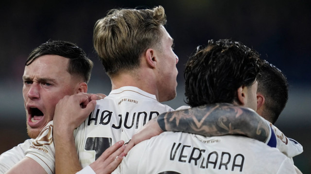 שחקני נאפולי (צילום: רויטרס)