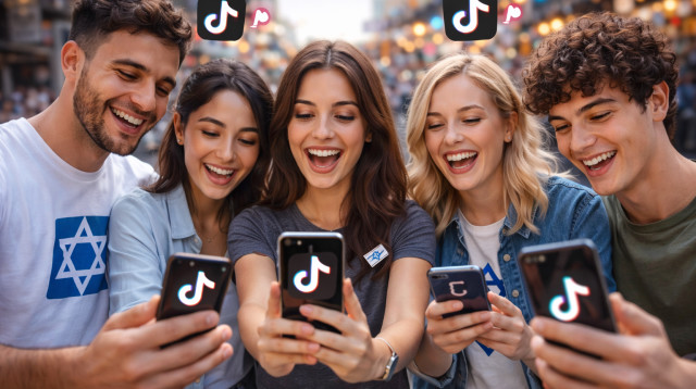 טיקטוק הוא חלק בולט בשיח (צילום: AI)