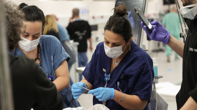 בית החולים איכילוב במבצע "שאגת הארי" (צילום: ג'ני ירושלמי, דוברות איכילוב)