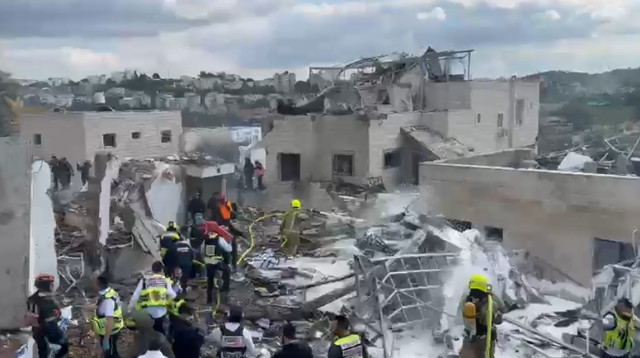 זירת נפילה בבית שמש  (צילום: שימוש לפי סעיף 27א')