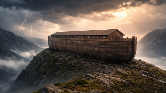 תיבת נוח (צילום: AI)