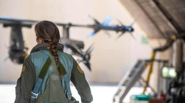 רס"ן ש', נווטת קרב שמשתתפת בתקיפה באיראן (צילום: דובר צה"ל)