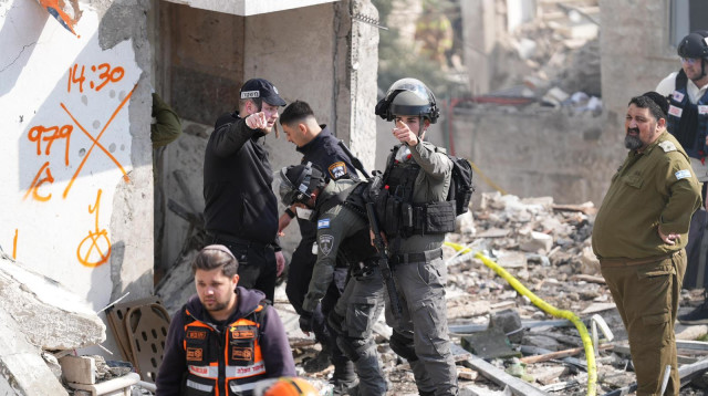 זירת נפילת הטיל האיראני בבית שמש (צילום: דוברות המשטרה)