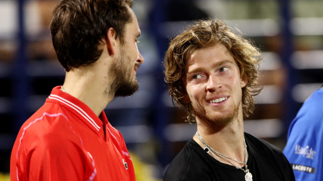 עקף אותו. רובלב ומדבדב אחרי המשחק (צילום: רויטרס)