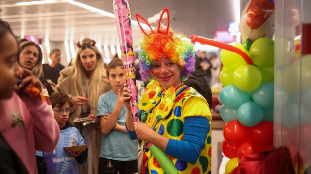 פורים במקלטים ברמת גן (צילום: אורי חבושי)