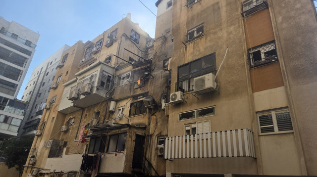 זירת נפילה בבני ברק (צילום: צילום מסך: מתוך רשתות חברתיות,רשתות חברתיות, שימוש לפי סעיף 27 א')