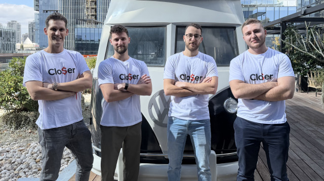 מייסדי הסטארט-אפ Closer-AI (צילום: אורית לנדאו)