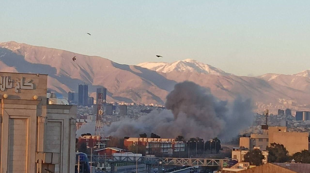 נמל התעופה הבין-לאומי מהראבאד בטהראן הותקף (צילום: רשתות חברתיות)