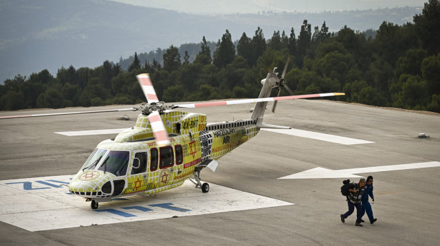 תרגיל רעידת אדמה בבית החולים זיו בצפת, דצמבר 2025 (צילום: מיכאל גלעדי, פלאש 90)