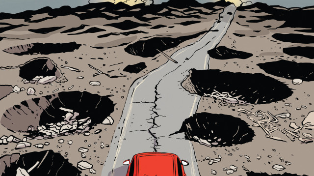 ש, קצת לפני שנכנסים לכביש 6, קיבלתי את ההתרעה הראשונה (צילום: איור: אורי פינק)