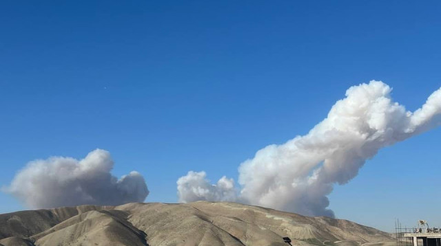 תקיפה בפארצ'ין, ממזרח לטהרן (צילום: רשתות חברתיות באיראן)