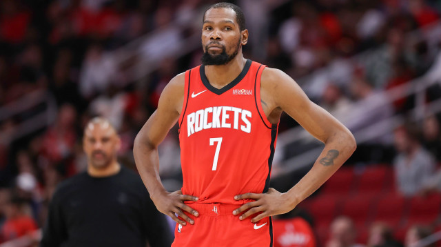 שחקן יוסטון רוקטס קווין דוראנט (צילום: GettyImages, Jack Gorman)