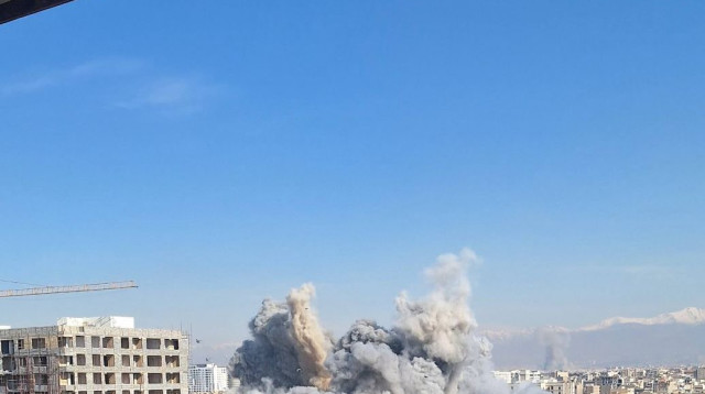 תקיפות באיראן, פיצוץ בטהרן (צילום: רשתות ערביות)