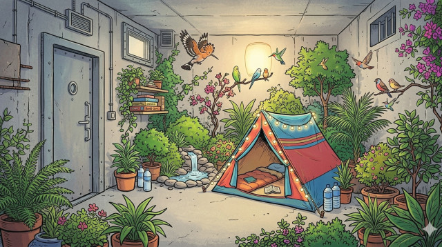 מקלט (צילום: AI)