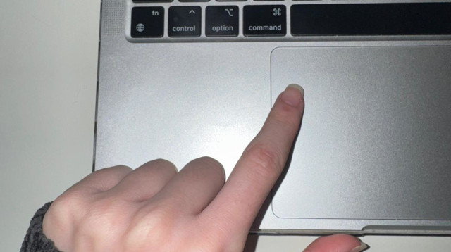 שימוש במחשב ביד שמאל (צילום: מעריב)