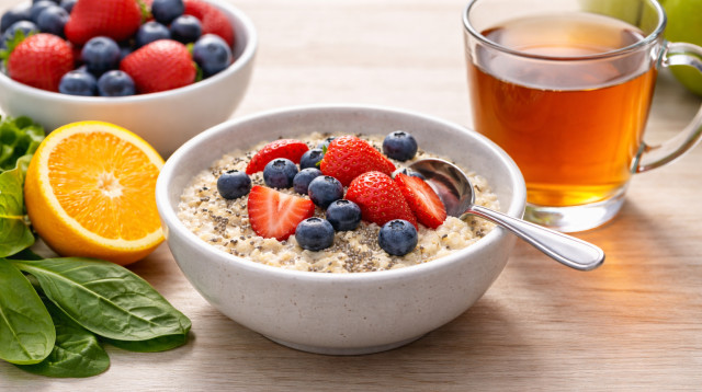 ארוחת בוקר בריאה (צילום: AI)