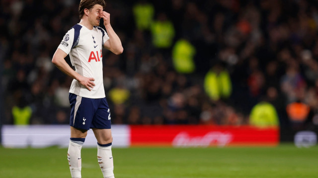 קונור גלאגר שחקן טוטנהאם מאוכזב (צילום: רויטרס)