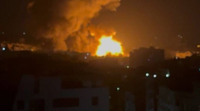 תקיפה בטהרן (צילום: רשתות ערביות)