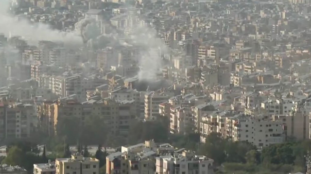 חיל האוויר תוקף בדאחייה שבביירות (צילום: רשתות ערביות, שימוש לפי סעיף 27 א')