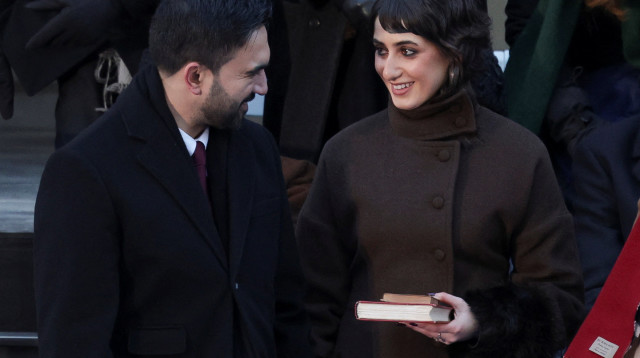 זוהרן ממדאני ואשתו ראמה (צילום: רויטרס)