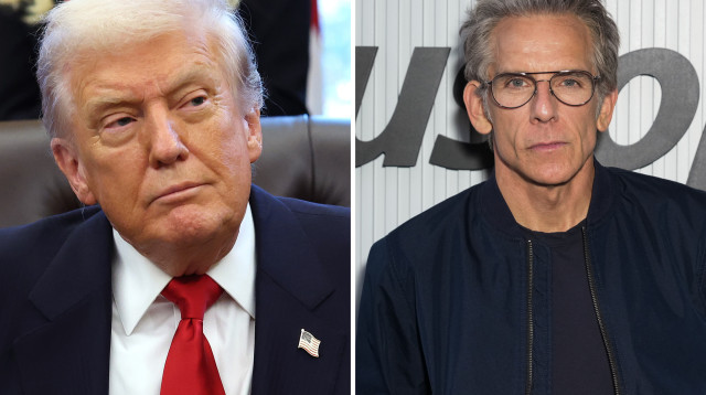 בן סטילר, דונלד טראמפ (צילום:  Anna Moneymaker/Getty Images,John Nacion/Getty Images)