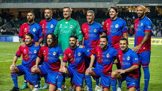 קבוצת האגדות של ברצלונה (צילום: Gettyimages)